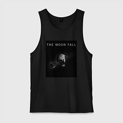 Майка мужская хлопок The Moon Fall Space collections, цвет: черный