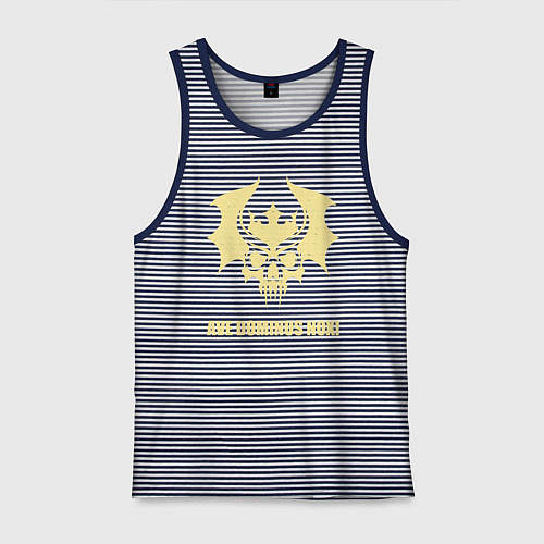 Мужская майка Корона Нокс винтаж / Синяя тельняшка – фото 1