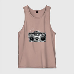 Майка мужская хлопок Wu-Tang Boombox, цвет: пыльно-розовый