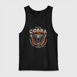 Мужская майка Кобра Кай - логотип с Коброй Cobra Kai Logo