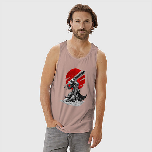 Мужская майка Guts the Black Swordsman / Пыльно-розовый – фото 3