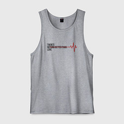 Майка мужская хлопок Любви Нет, цвет: меланж