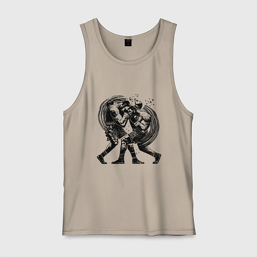 Мужская майка Бокс / Миндальный – фото 1