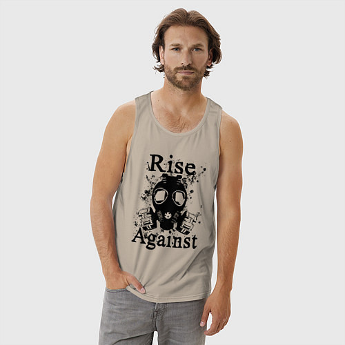 Мужская майка Rise Against rock / Миндальный – фото 3