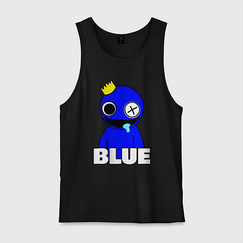 Мужская майка Радужные друзья улыбчивый Синий / Черный – фото 1