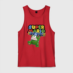 Майка мужская хлопок Super Mario - Spike - Character, цвет: красный