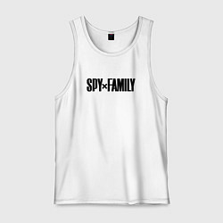 Майка мужская хлопок Spy Family - Logo, цвет: белый