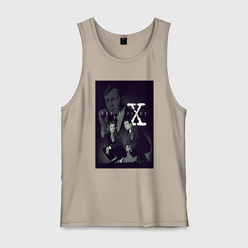 Мужская майка X poster / Миндальный – фото 1