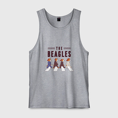 Мужская майка Beagles / Меланж – фото 1