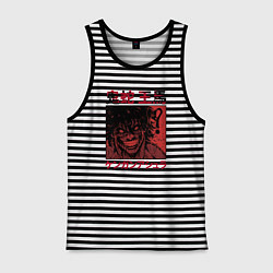 Майка мужская хлопок Ома Токита Кэнган Асура, цвет: черная тельняшка