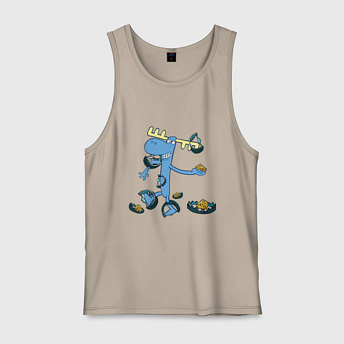 Мужская майка Lumpy trap / Миндальный – фото 1