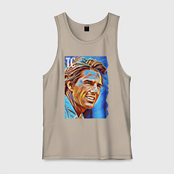 Майка мужская хлопок Tom Cruise - film actor, цвет: миндальный