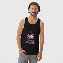 Майка мужская хлопок Монреаль Канадиенс - НХЛ, цвет: черный — фото 2