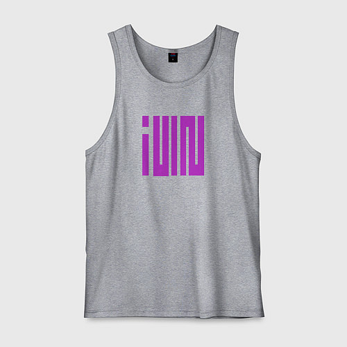 Мужская майка Logo I-dle / Меланж – фото 1