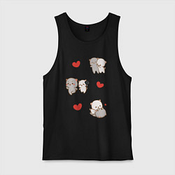 Мужская майка Стикеры Котиков