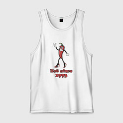 Майка мужская хлопок Hot since 1993, цвет: белый