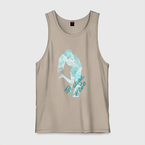 Мужская майка Мое небо / Миндальный – фото 1