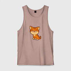 Мужская майка Рыжий котенок