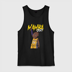 Майка мужская хлопок Mamba out, цвет: черный