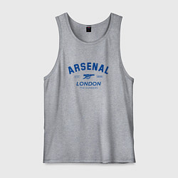 Майка мужская хлопок Arsenal london the gunners, цвет: меланж
