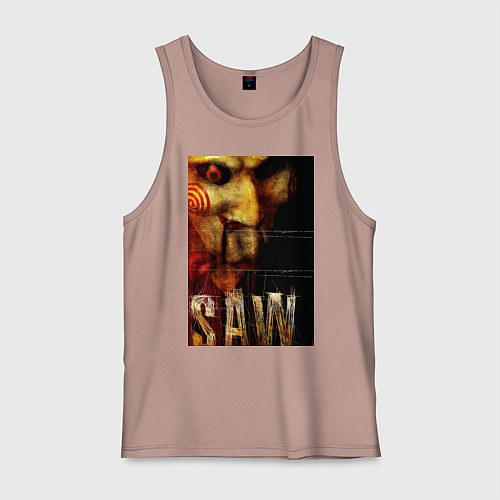 Мужская майка Пила 3 / Пыльно-розовый – фото 1