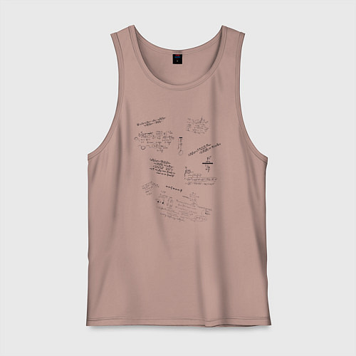 Мужская майка Математик / Пыльно-розовый – фото 1