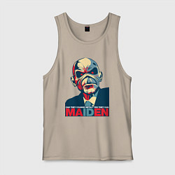 Майка мужская хлопок They can change metal, цвет: миндальный