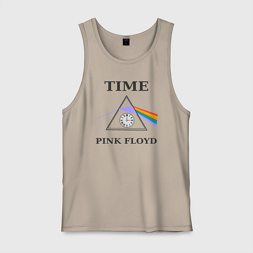 Мужская майка Время Пинк Флойд рок / Миндальный – фото 1