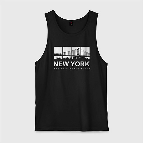 Мужская майка Нью-Йорк Сити / Черный – фото 1