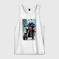 Мужская майка Panda - cool biker