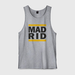 Майка мужская хлопок Run Real Madrid, цвет: меланж