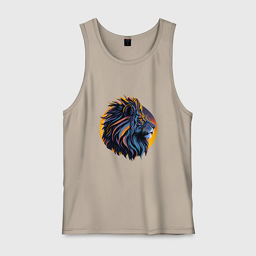 Мужская майка Африканский лев / Миндальный – фото 1