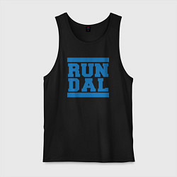 Майка мужская хлопок Run Dallas Mavericks, цвет: черный