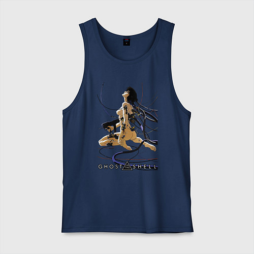 Мужская майка Майор Мотоко Кусанаги / Тёмно-синий – фото 1