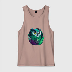 Мужская майка Изумрудная сова