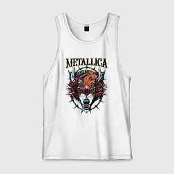 Мужская майка Metallica - wolfs muzzle - thrash metal