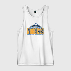 Майка мужская хлопок Denver Nuggets, цвет: белый