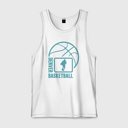 Майка мужская хлопок Denver basket, цвет: белый