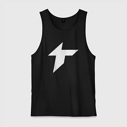 Майка мужская хлопок Thunder awaken logo, цвет: черный