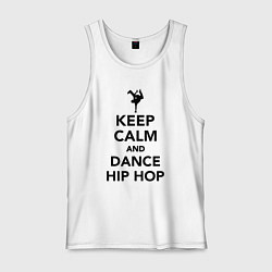 Мужская майка Keep calm and dance hip hop