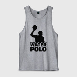 Майка мужская хлопок Водное поло, цвет: меланж