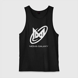 Майка мужская хлопок Nigma Galaxy logo, цвет: черный
