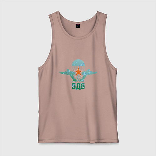 Мужская майка ВДВ десантура / Пыльно-розовый – фото 1