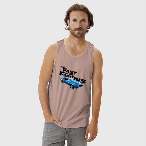 Мужская майка Chevrolet Camaro SS / Пыльно-розовый – фото 3