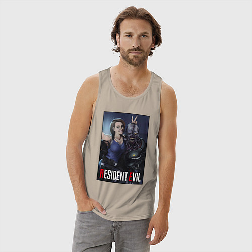 Мужская майка Resident frendship / Миндальный – фото 3