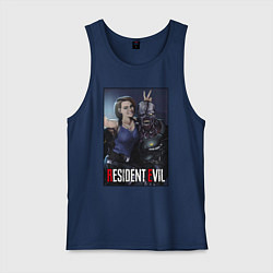 Майка мужская хлопок Resident frendship, цвет: тёмно-синий