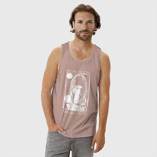 Мужская майка Bring Me the Horizon girl / Пыльно-розовый – фото 3