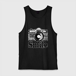 Мужская майка Smile camera