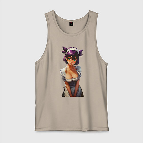 Мужская майка Лена служанка из Бесконечного лета / Миндальный – фото 1