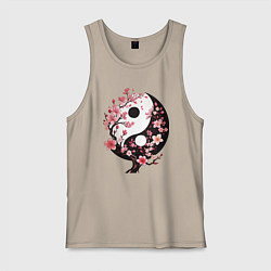 Мужская майка Скура с инь и янь